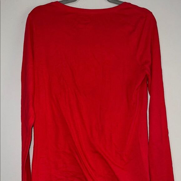 No Boundaries Red Fitted Long Sleeve Tee - Picture 6 of 8